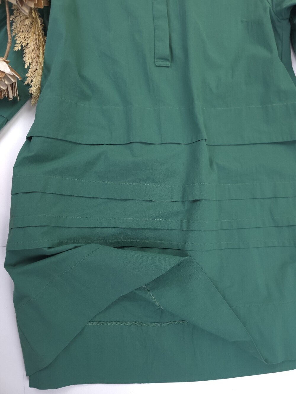 New Tuckernuck Pomander Place Forest Green Tunic Dress Sz M - Picture 3 of 16